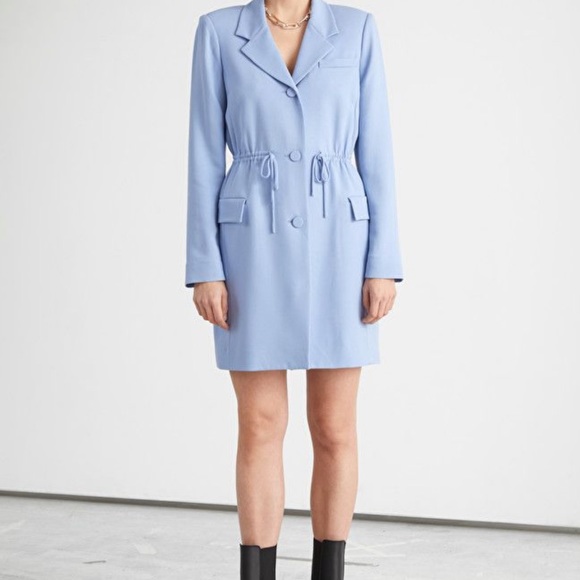 & Other Stories Drawstring Waist Blazer Mini Dress size 6 - Picture 1 of 4